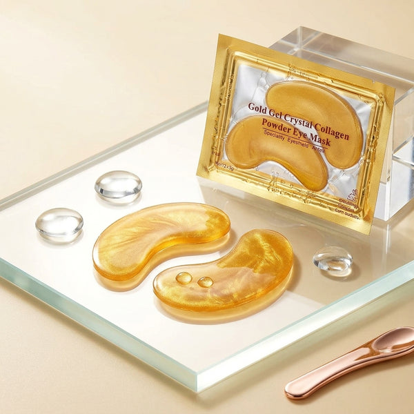 Masques Contour des Yeux Hydrogel Or 24K – Vitamine C & Collagène | Anti-Cernes & Anti-Poches